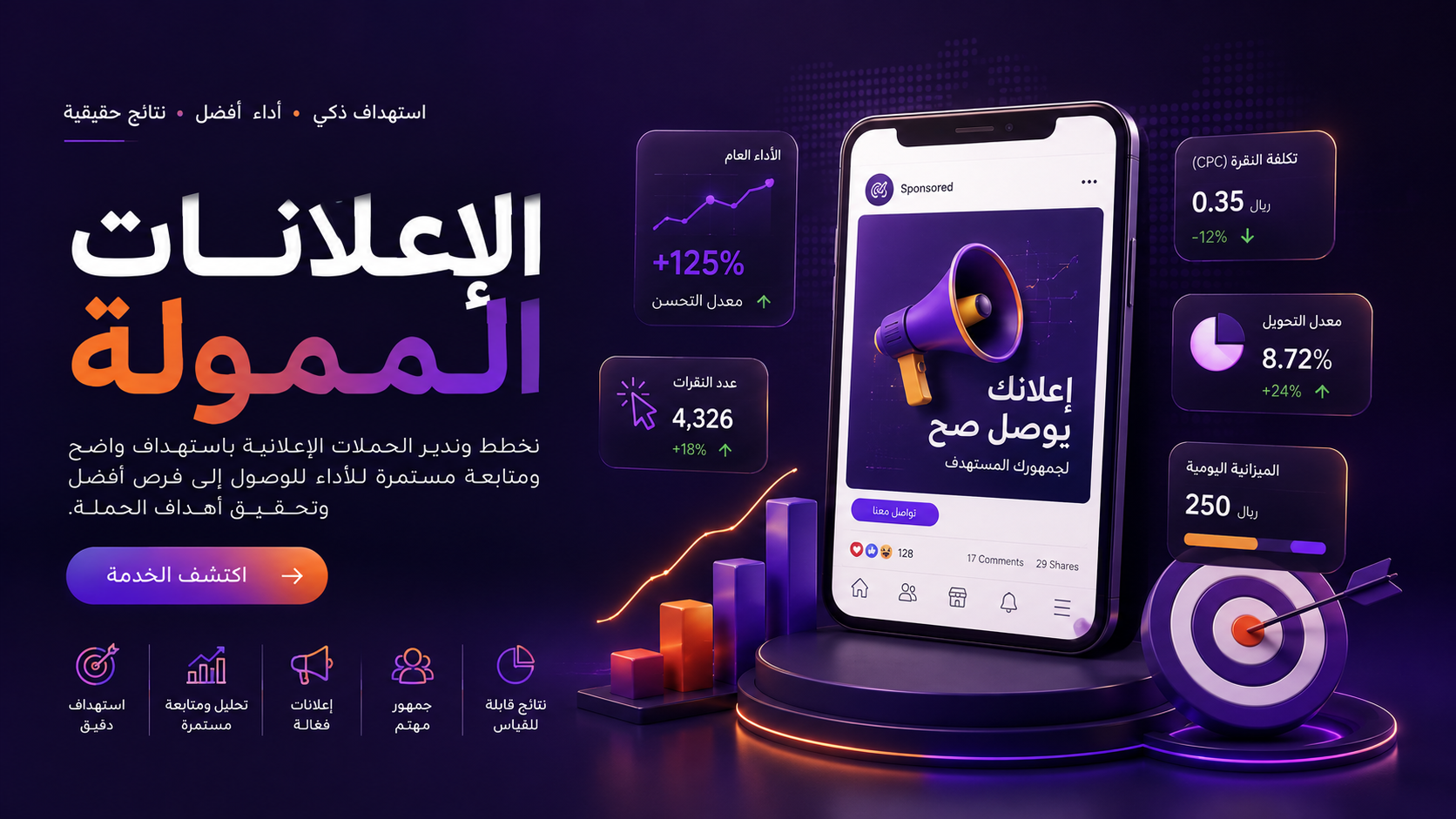 الإعلانات الممولة - Alpha Media